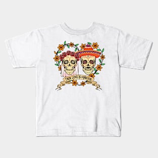 Mexican Sugar Skull Kids T-Shirt